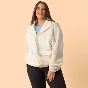 Blogilates -  Women's Bonfire Fleece Jacket - Cream 2 Cream
